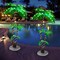 Artificial Lighted Palm Tree (Green) 10"D x 24"W x 11"H